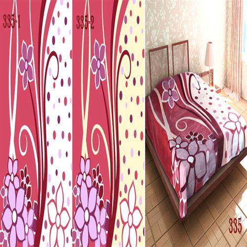 پتوی پلی استر گلبافت دونفره کد 335